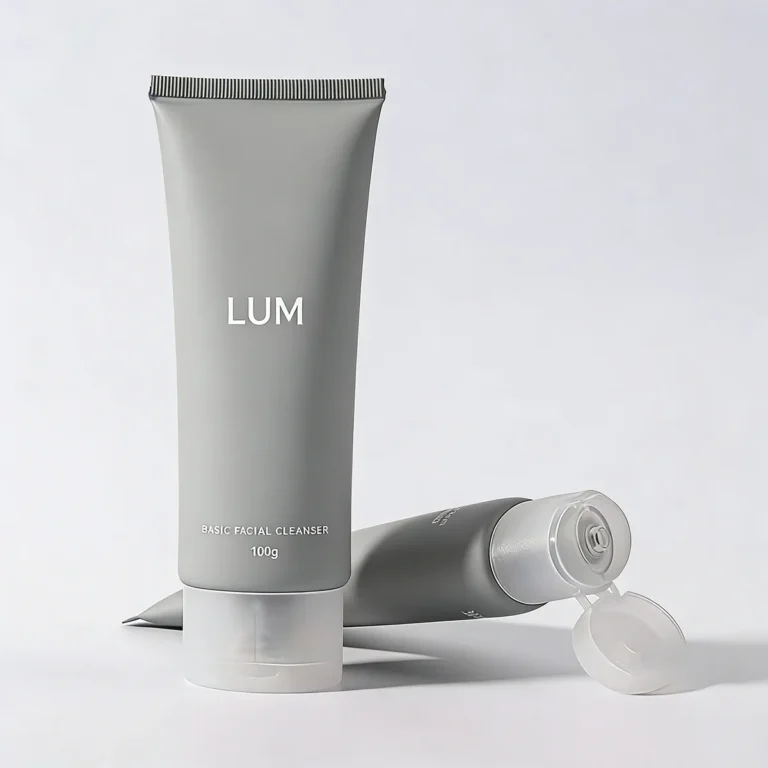 Custom 100ml oval cosmetic soft tube packaging for facial cleanser