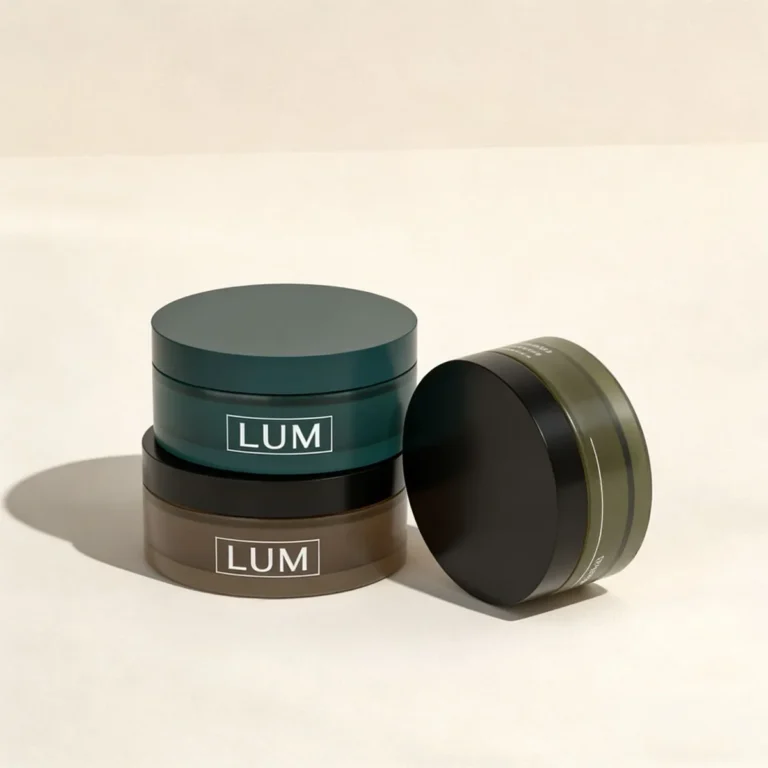 Premium 100ml glass cream jar designed for high-end skincare packing and moisturizing balm containers.