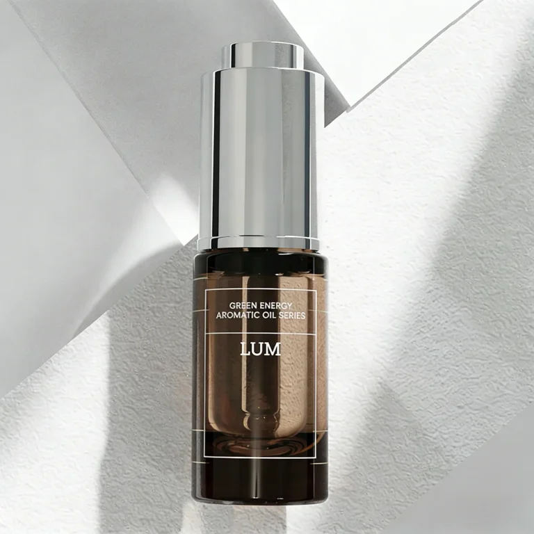 Custom 10ml glass dropper bottle with push button for serum sample packaging