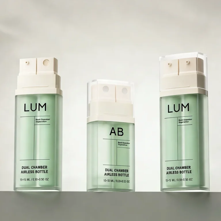 10ml+10ml and 15ml+15ml double tube bottle design for travel sets