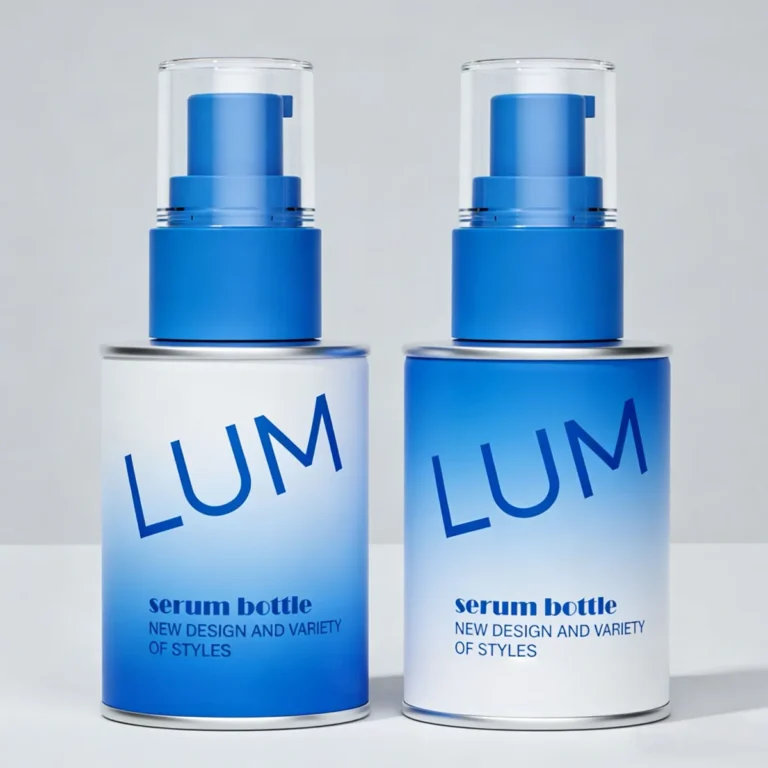 Premium glass lotion bottle 20ml 30ml 50ml series designed for high-end skincare packing and cosmetic brand collections.