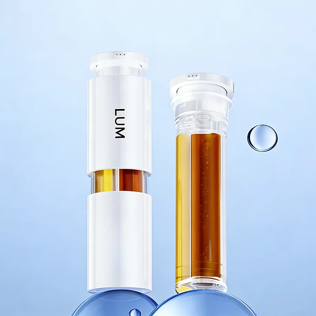 3x10ml integrated airless cosmetic system meticulously engineered for day creams, night creams, and targeted eye serums.