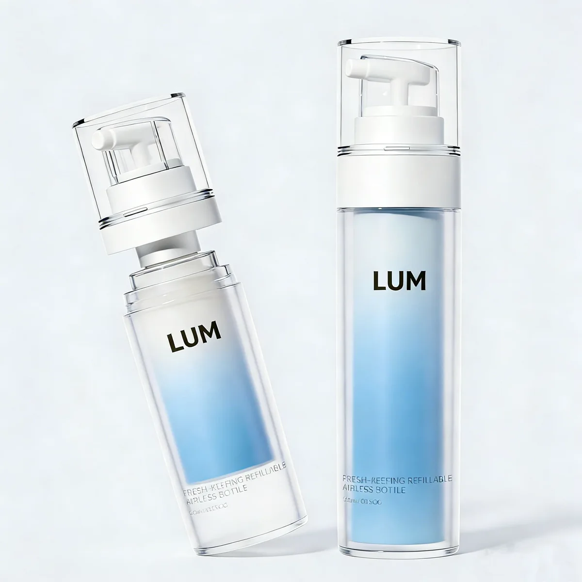 Versatile 30ml and 50ml container sizes optimally dimensioned for high-potency facial serums and premium foundation liquids.