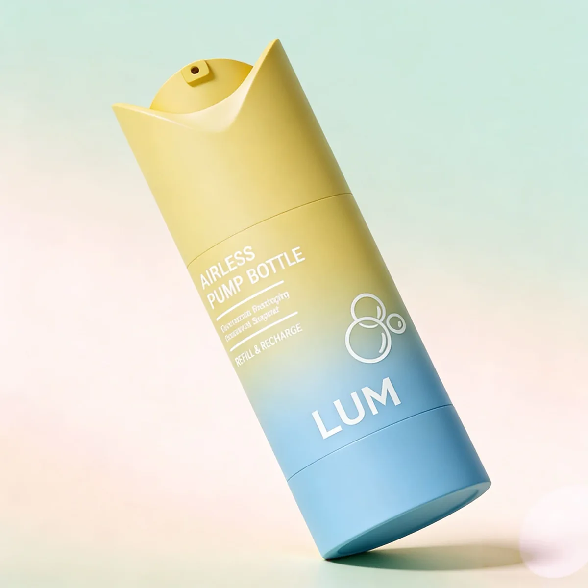 A collection of cosmetic containers in unique custom shapes and vibrant, brand-specific colors.