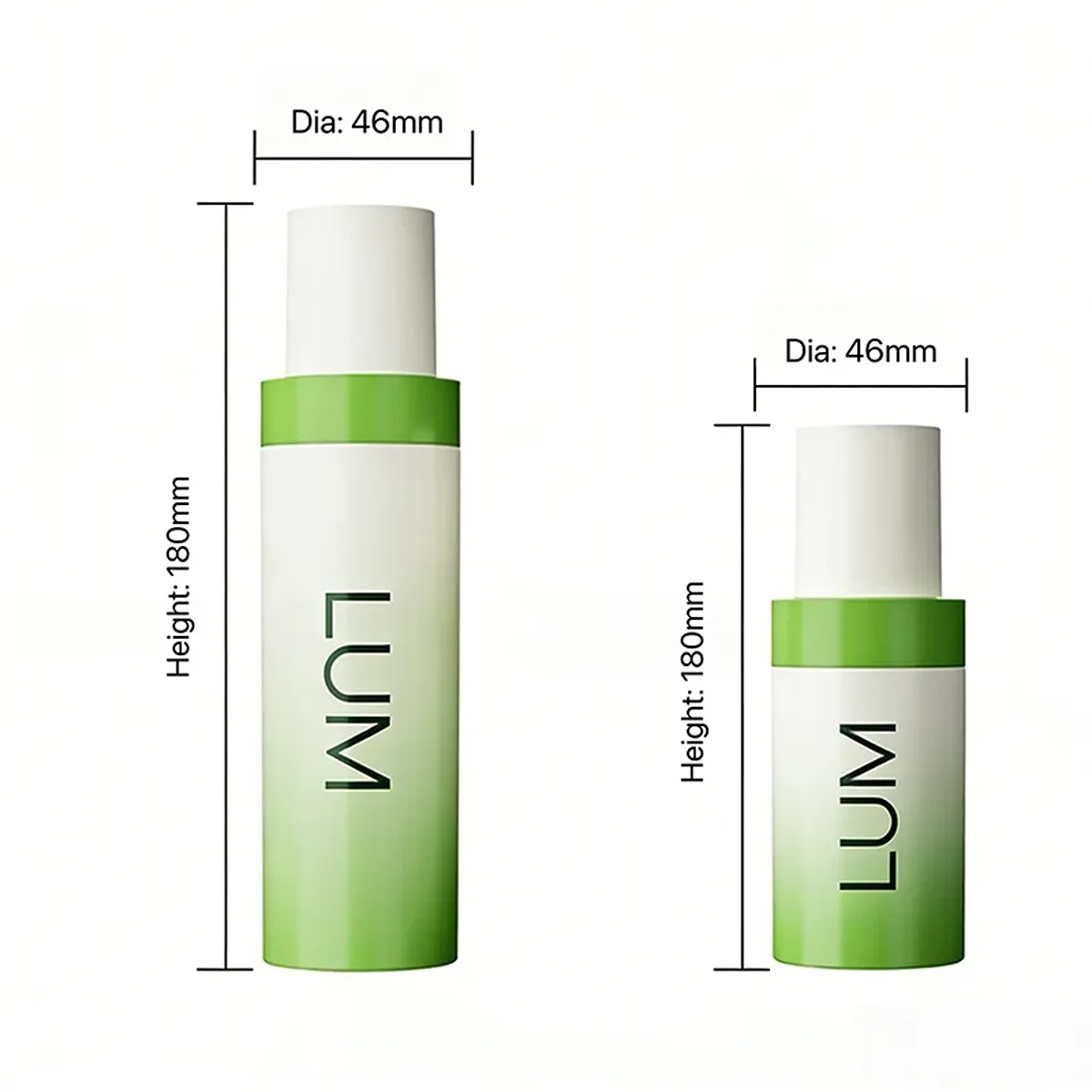 50ml and 100ml all-PP airless containers optimally engineered for sensitive face serums and high-end body treatments.