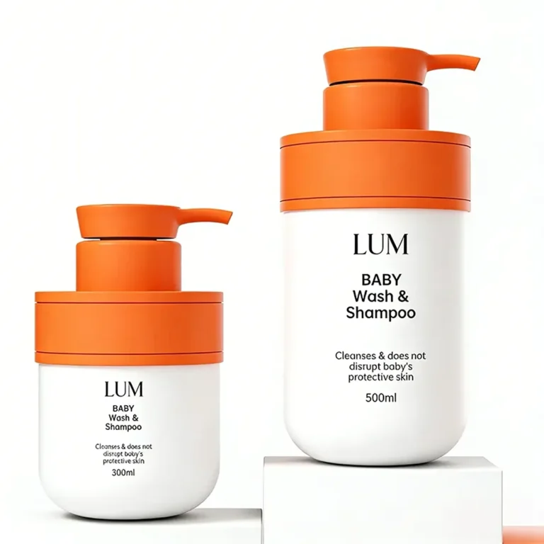 Shatterproof PET plastic lotion bottle material texture designed for safe bathroom and family care packaging