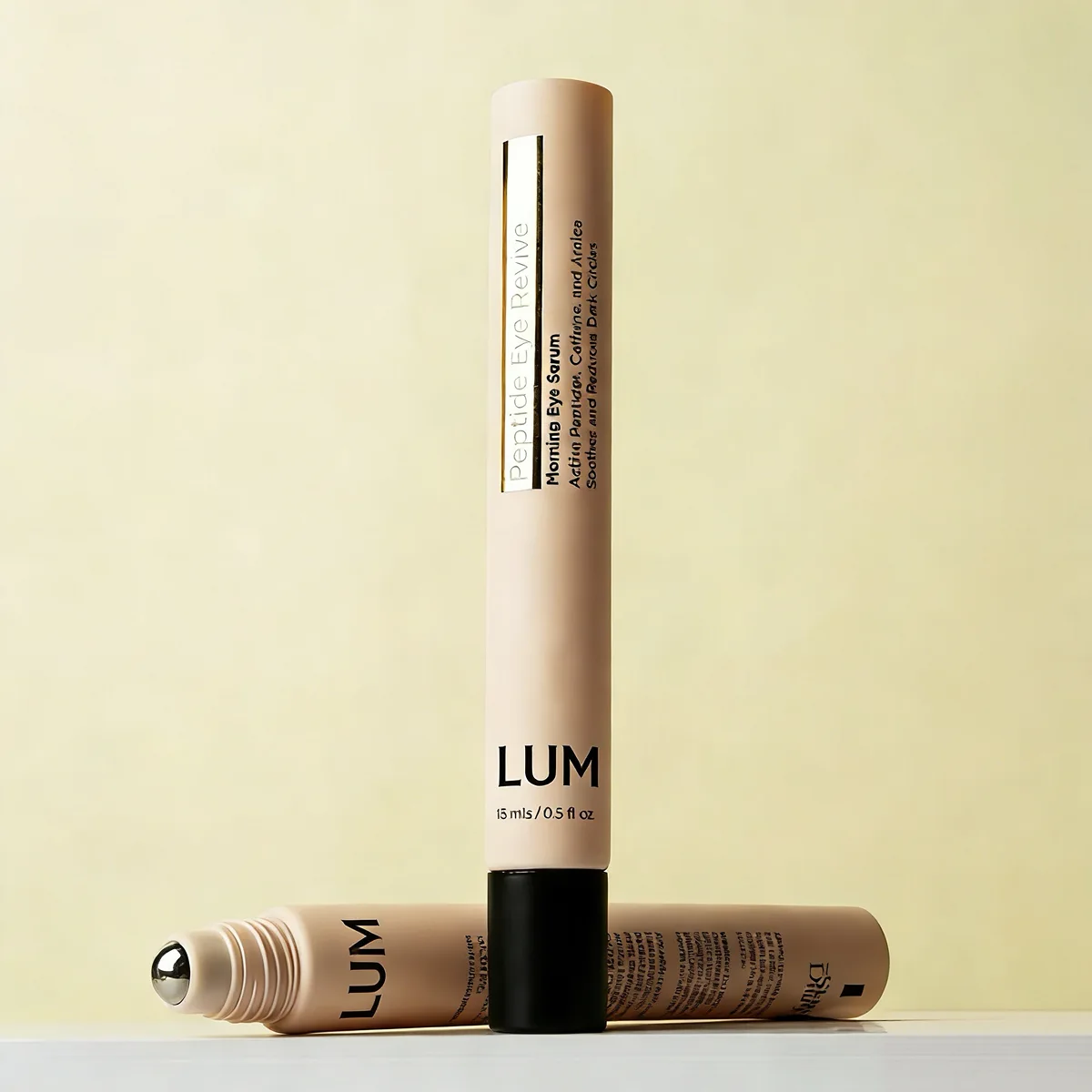 15ml highly portable cosmetic containers optimally engineered for anti-aging eye serums and luxury lip oils.