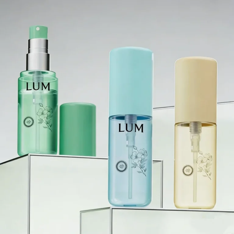 Custom continuous fine mist spray bottle manufacturer producing high-pressure atomizers for professional skincare brands.