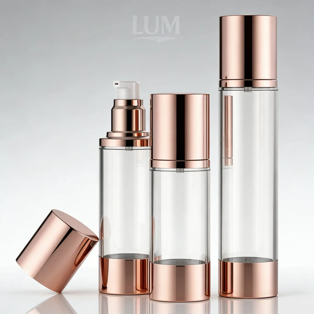 Close-up of the heavy-duty vacuum piston and aluminum outer shield, engineered to protect large-format body lotions.
