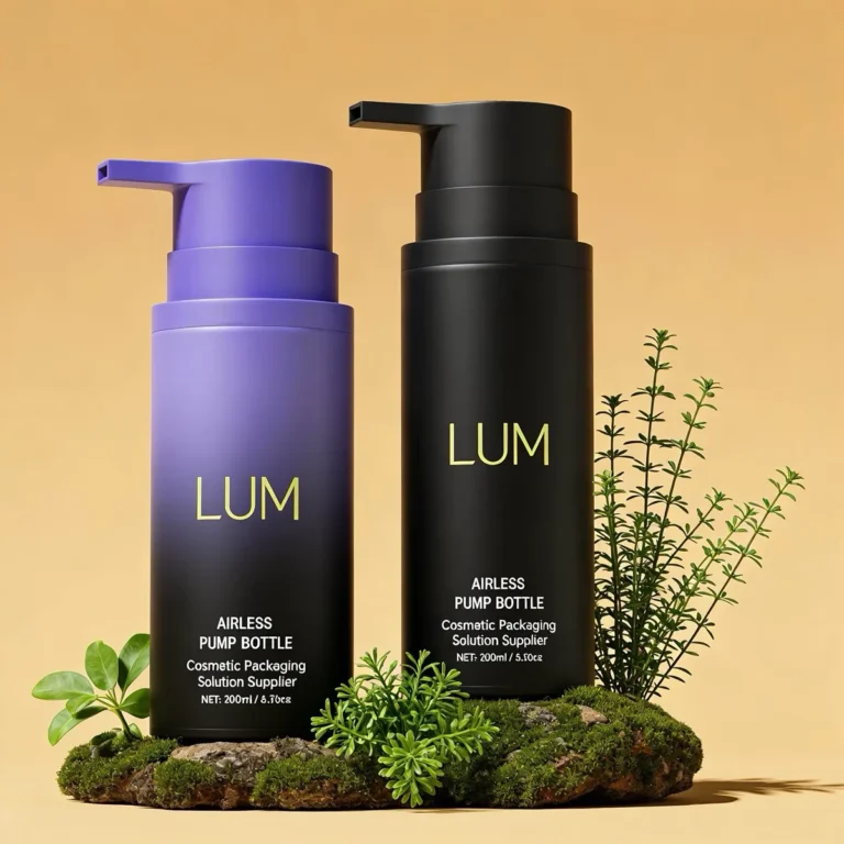 Custom airless bottle manufacturer providing 100ml to 200ml PP containers with bespoke finishing for professional skincare packing.