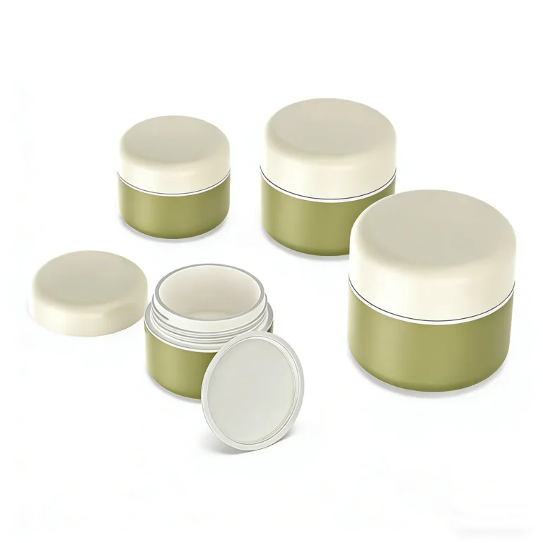 Eco-friendly PP cream jar designed for natural and organic skincare packing brands requiring sustainable materials.