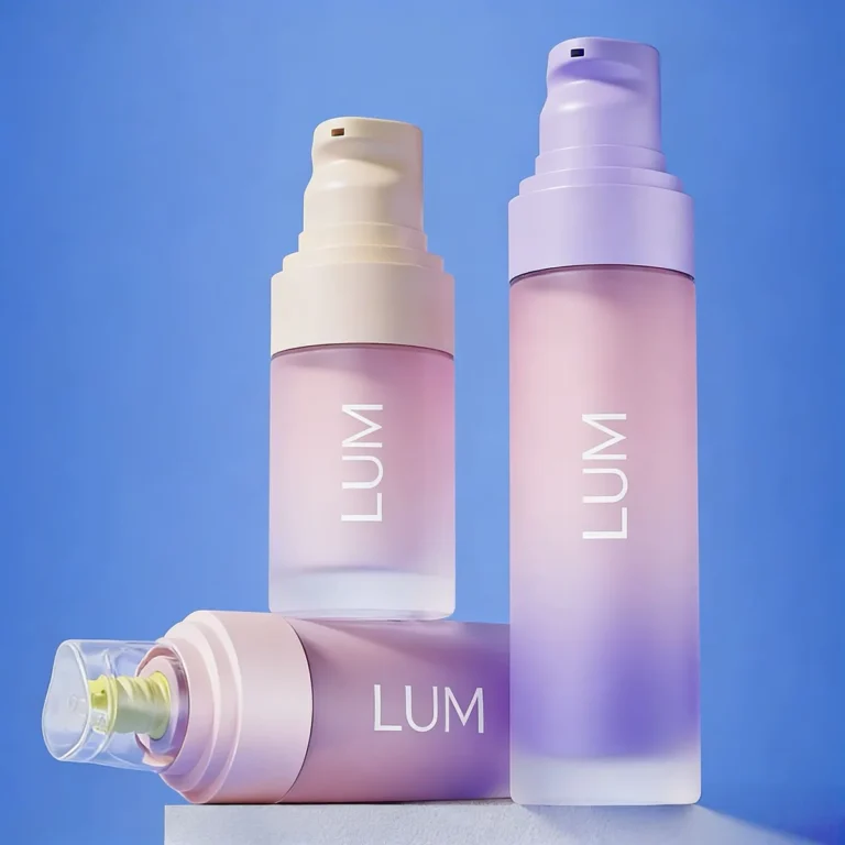 Thick-walled exterior structure demonstrating exceptional optical clarity and striking 3D internal spray painting.