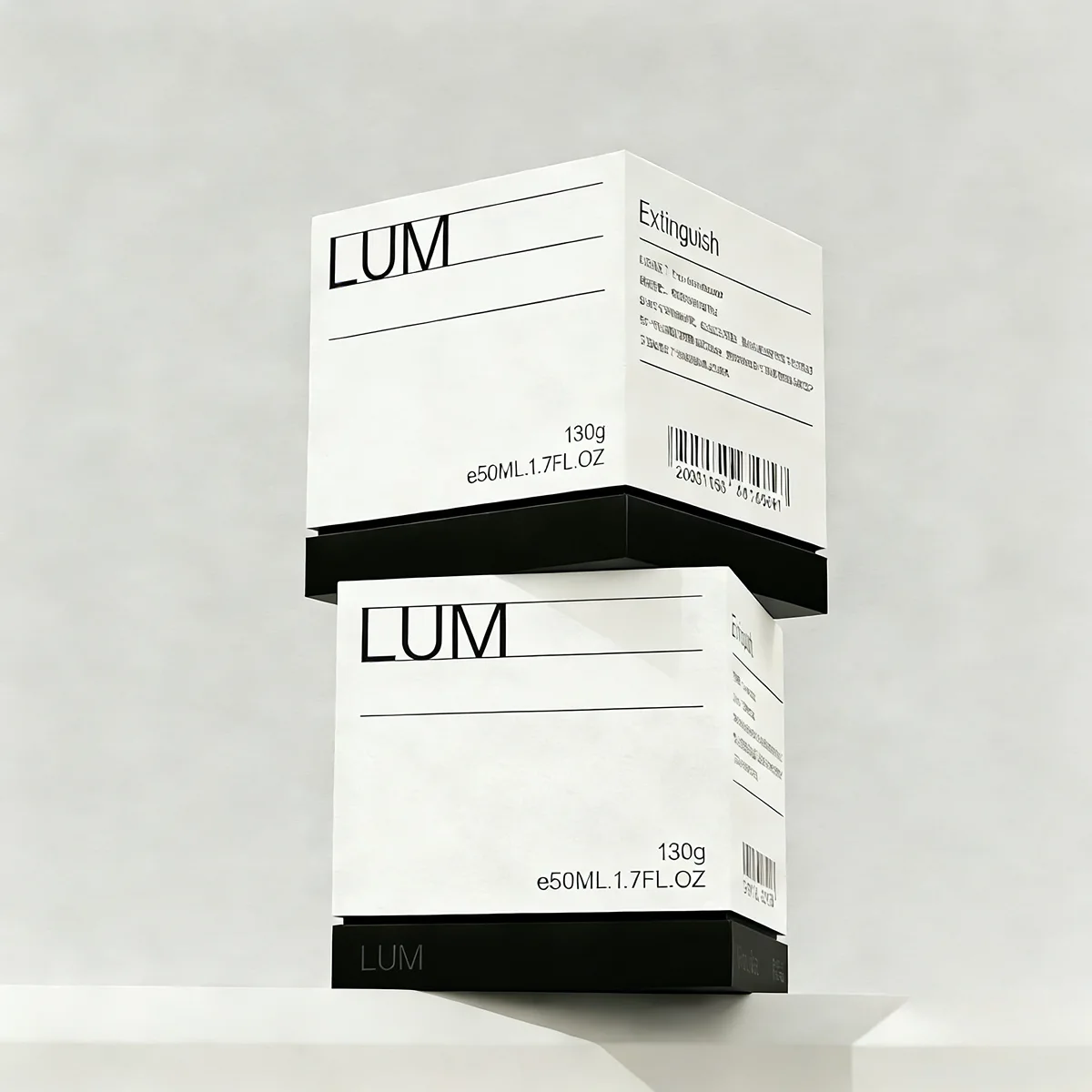 Custom cosmetic gift boxes optimally dimensioned to securely house heavy 50g cream jars and premium facial sets.