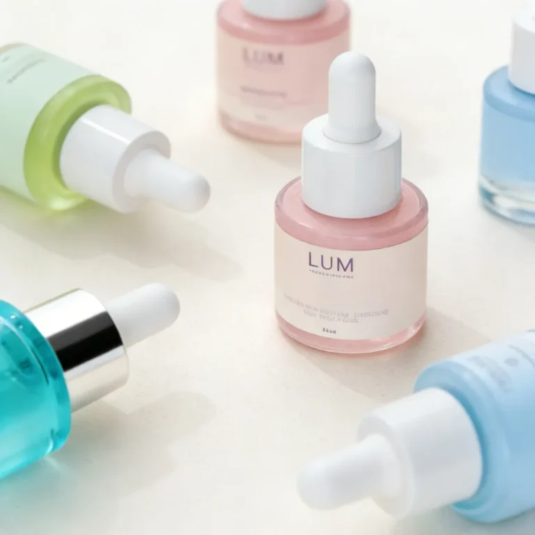 Close-up of the precision glass pipette and tight collar, engineered for exact drop-by-drop dosage without leaks.