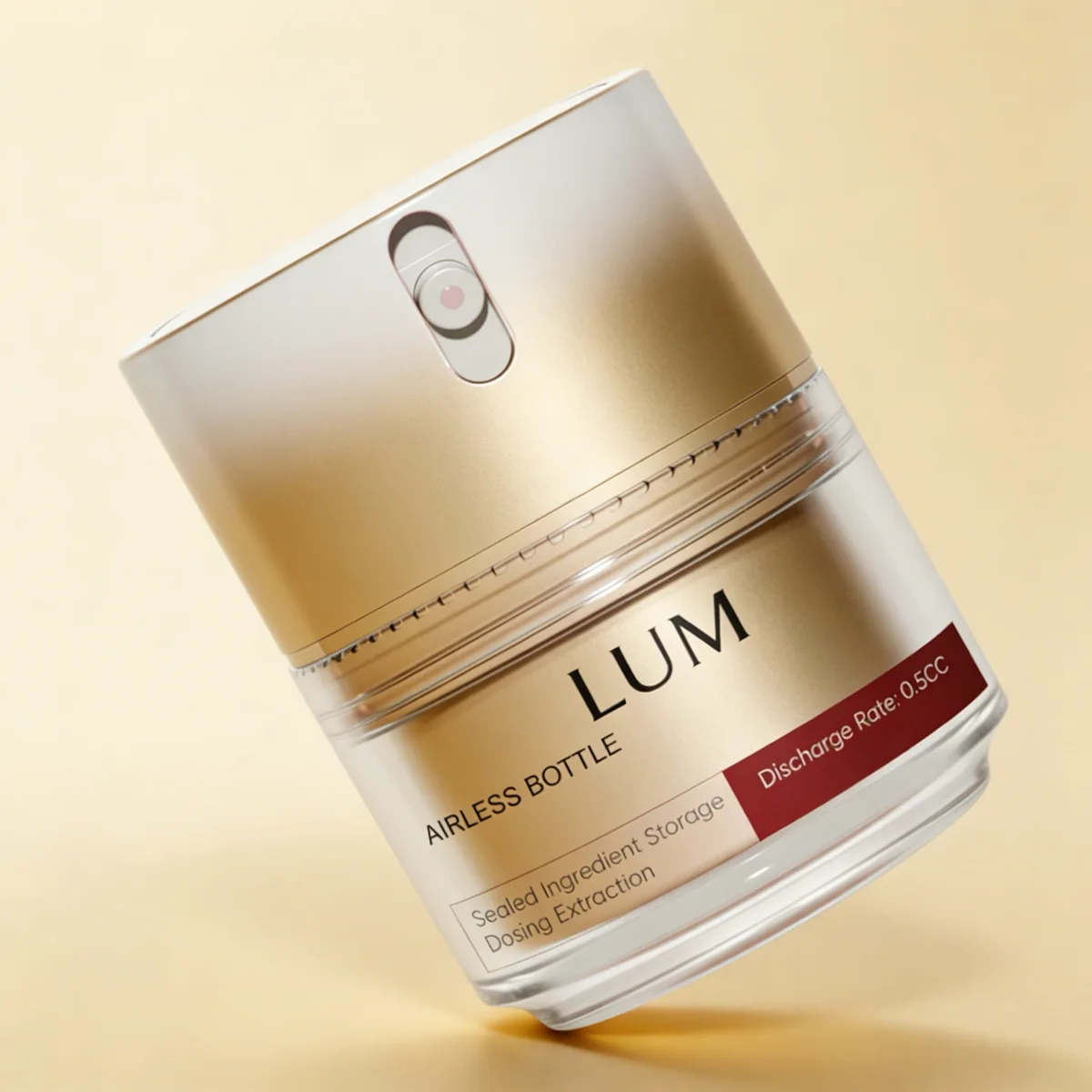 Standard 50ml capacity vacuum dispensers optimally dimensioned for high-end moisturizing creams and night balms.