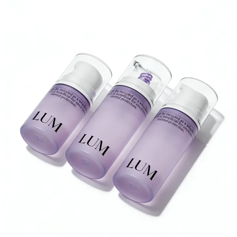 Sustainable airless bottle made of Mono-PP material allowing full recyclability for eco-conscious cosmetic packing.