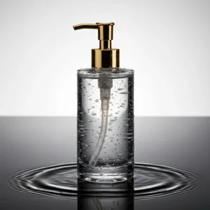 Heavy wall PET lotion bottle with glass-like transparency for luxury skincare