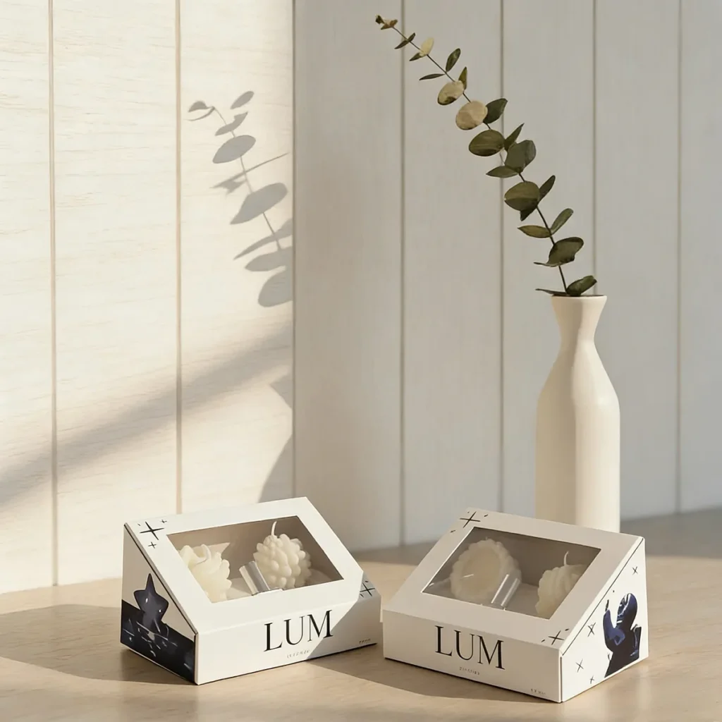 High-quality packaging exterior showcasing sharp full-color printing and luxurious gold foil stamping details.