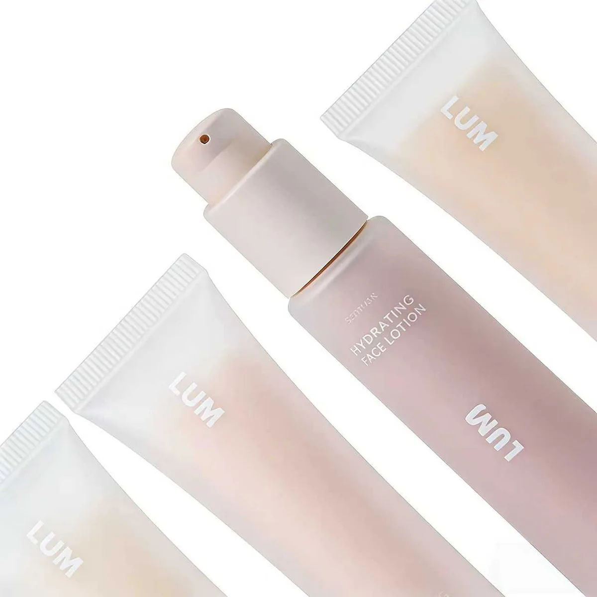 Sophisticated frosted matte finish soft-touch coating for luxury airless bottles