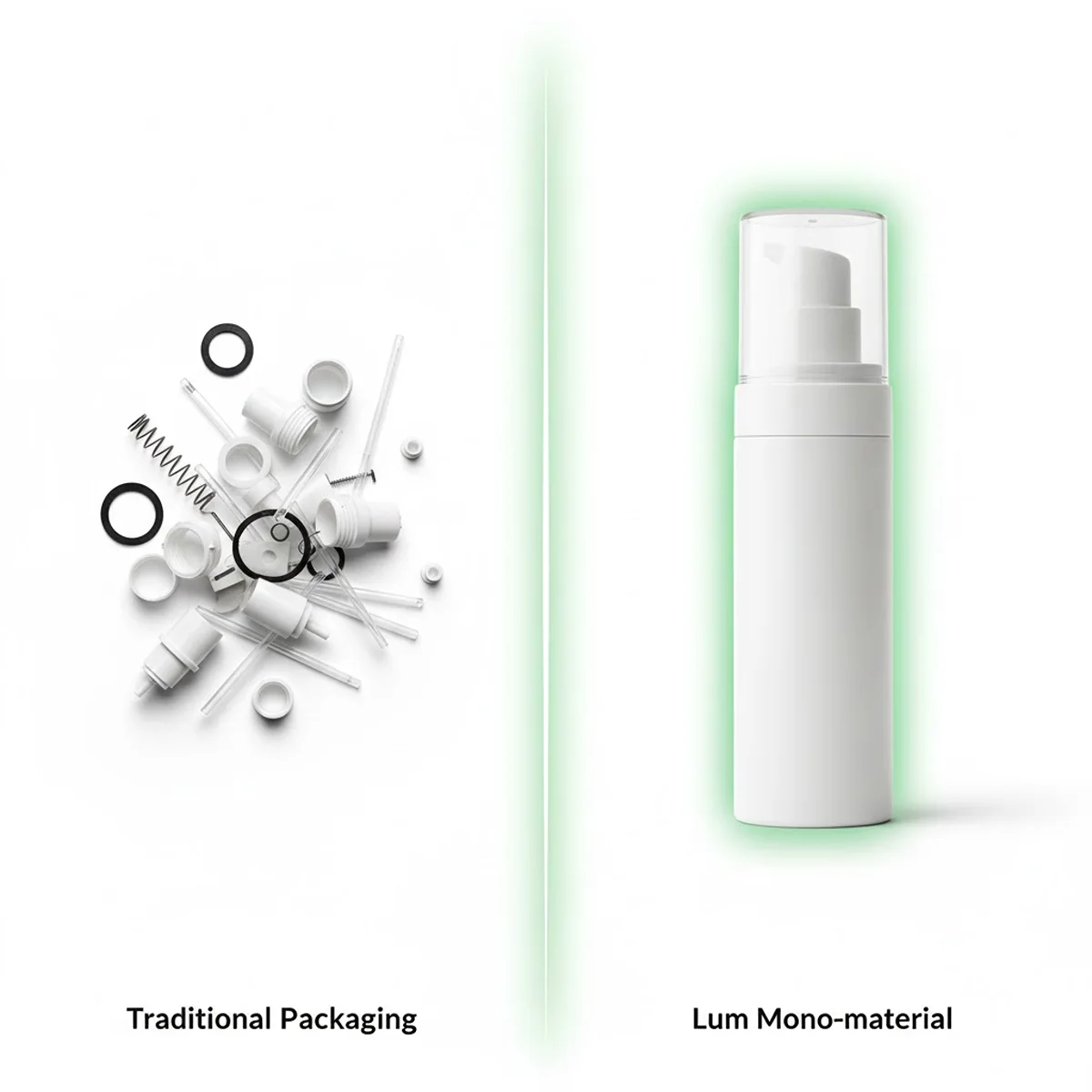 Mono-material vs Multi-layer cosmetic packaging recycling comparison