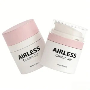 Multi-layer technical structure of airless jar using PP and AS materials for professional skincare packing.