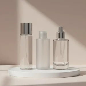 Comparison of PET plastic vs PP plastic vs Glass cosmetic bottles for skincare packaging material selection