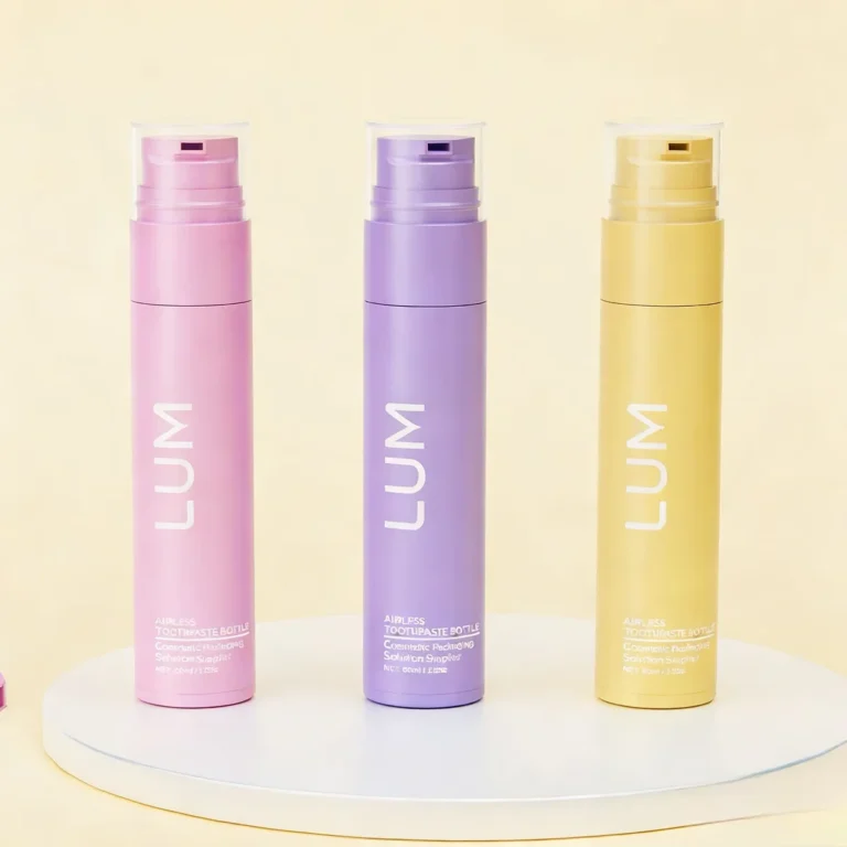 Professional skincare packing manufacturer producing custom color PP airless bottle for premium cosmetic brands.