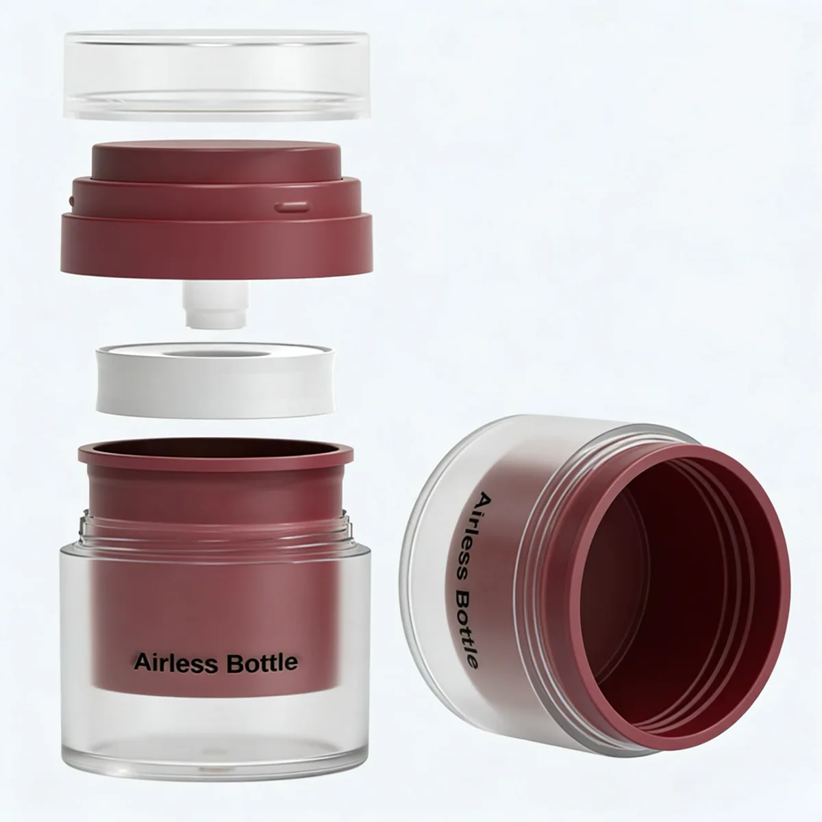 Sophisticated packaging structure demonstrating a custom matte finish alongside highly precise cosmetic silk-screening.