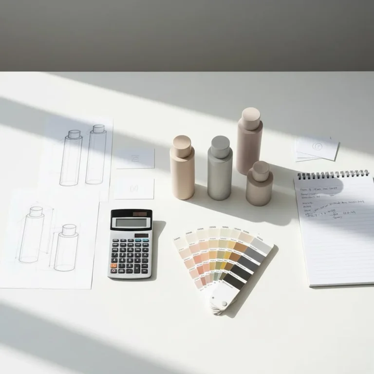 Cost breakdown of starting a skincare line including packaging and moq