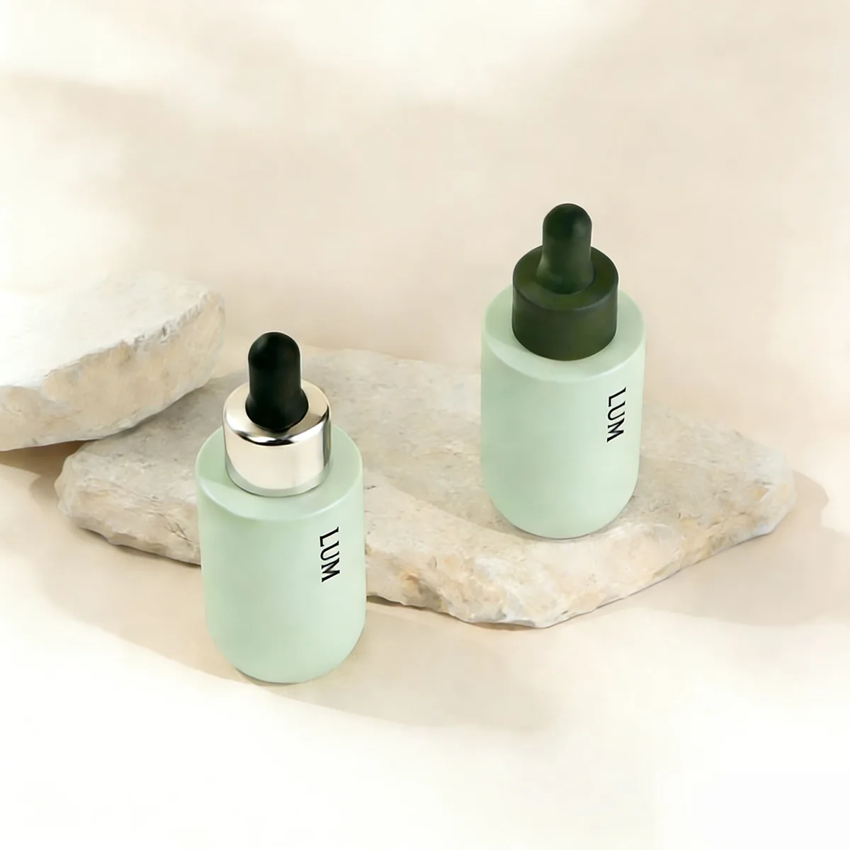 Standard 30ml capacity glass containers expertly designed for high-potency facial serums and botanical blends.