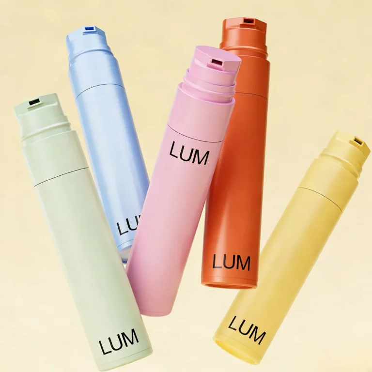 Technical specs for 60ml slender airless bottle designed for professional skincare packing and serum formulations.