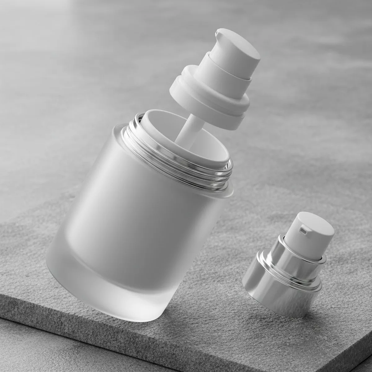 High-end PCR airless pump bottles for skincare formula protection and sustainability