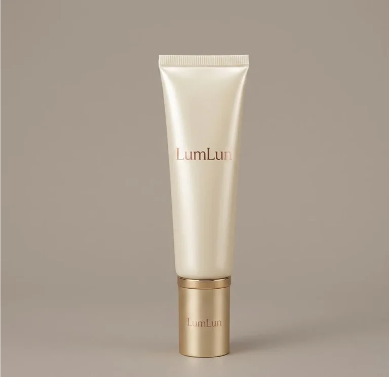 Champagne gold 30mm pump cosmetic tube with custom logo for serum