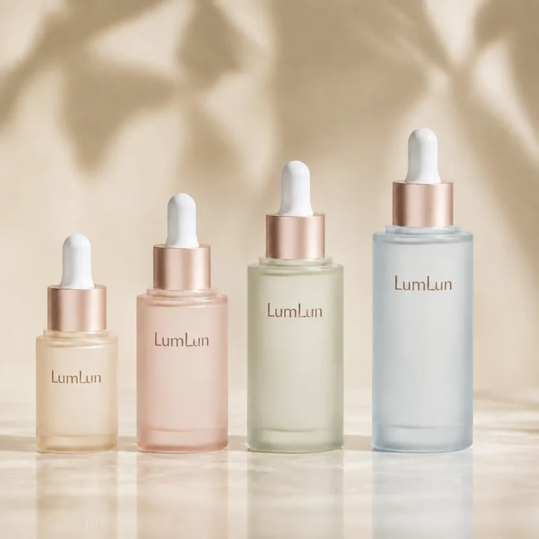 Flat shoulder PETG dropper bottle 15ml 30ml 40ml 50ml frosted color custom OEM serum packaging