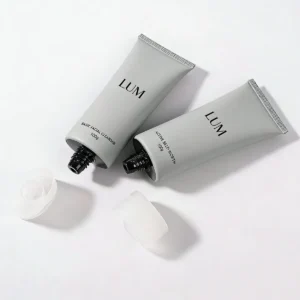 PE cosmetic squeeze tubes with flip cap closure for facial cleanser — 100g custom OEM skincare packaging