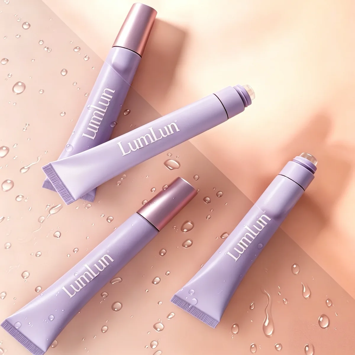 Collection of custom colored PCR and sugarcane lip gloss tubes with 19mm diameter.
