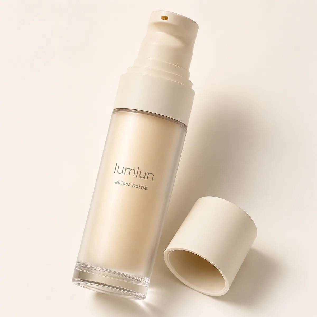 Nachfüllbare Airless-Glasflasche | Außen Glas, Innen PP | 15–50 ml — Hauptansicht