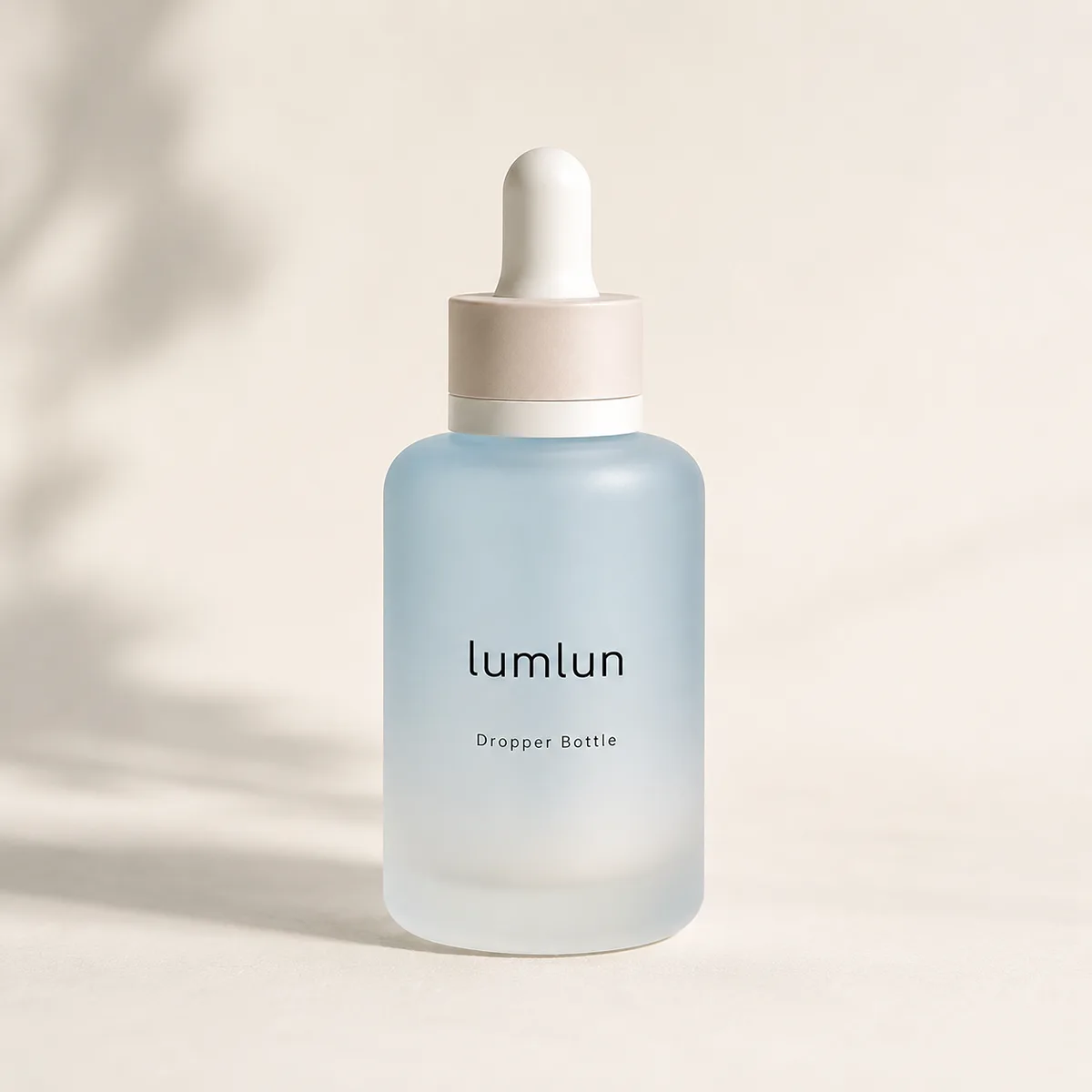 Frasco cuentagotas de vidrio esmerilado — 30 ml, 60 ml y 100 ml | Bombilla de NBR o silicona — Vista principal