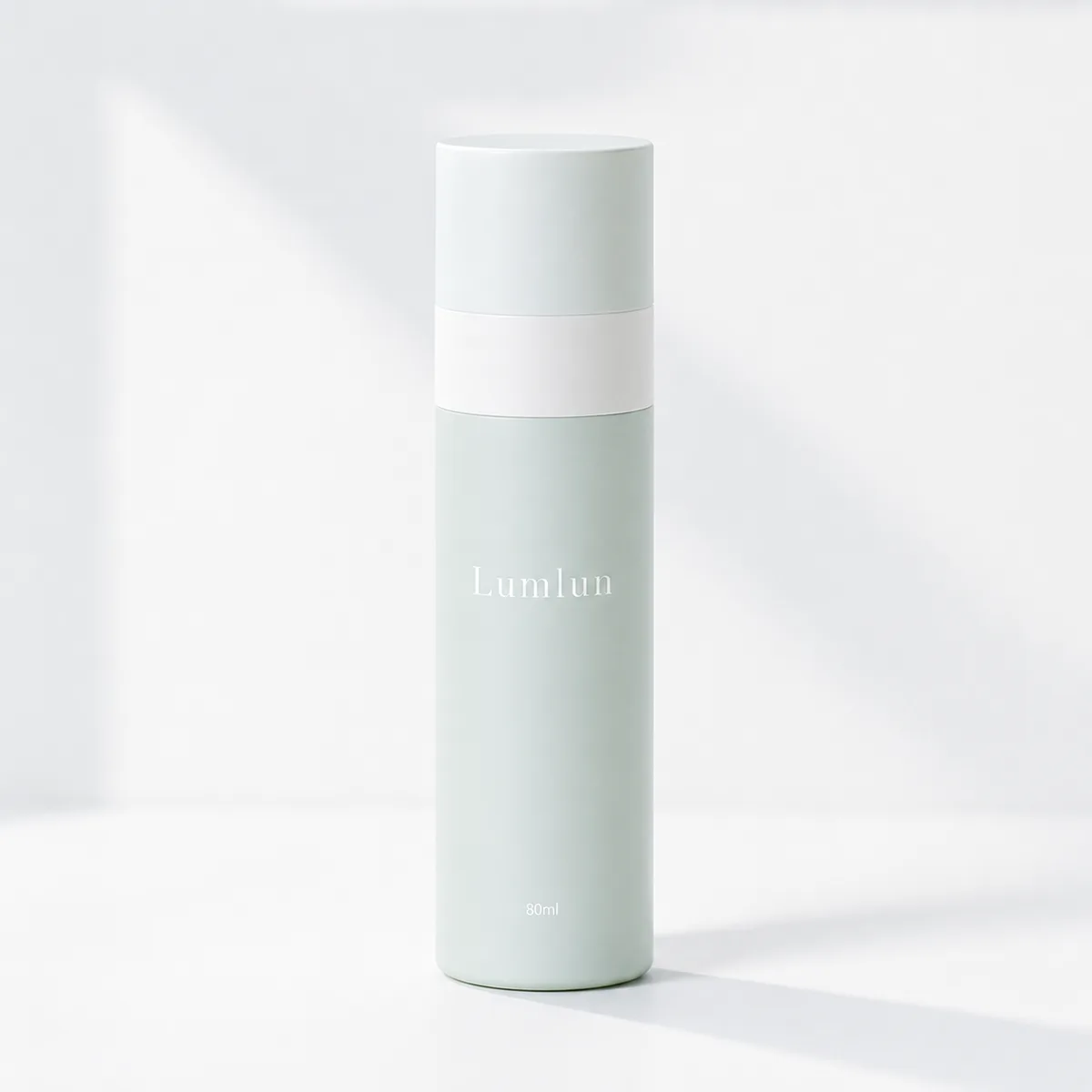 PP airless pump bottles in 50ml, 80ml, and 100ml size options