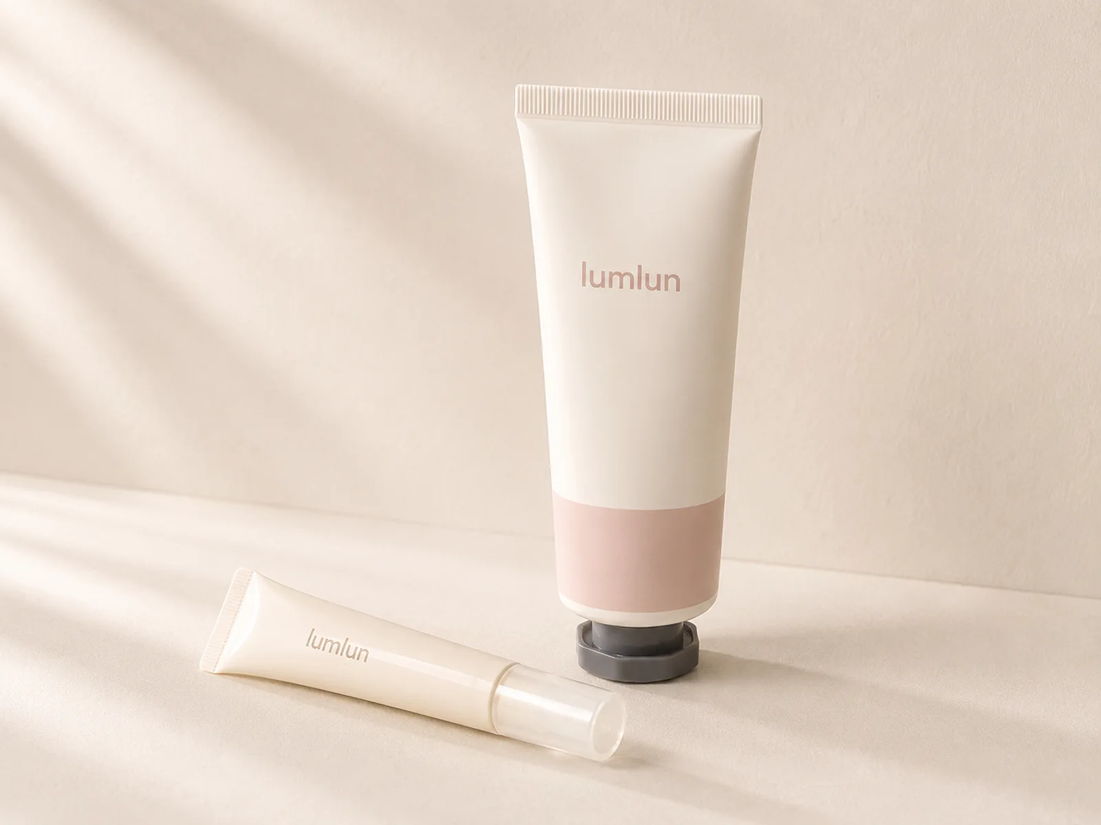 LumLun sugarcane-derived bio-based cosmetic tube packaging
