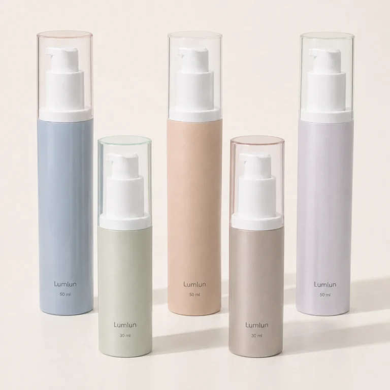 LumLun refillable airless toothpaste bottles in 30ml and 50ml