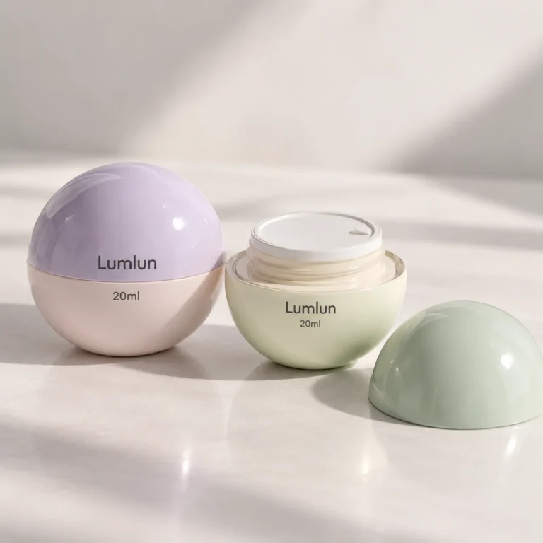 Tarro esférico de PS de 20 ml para crema