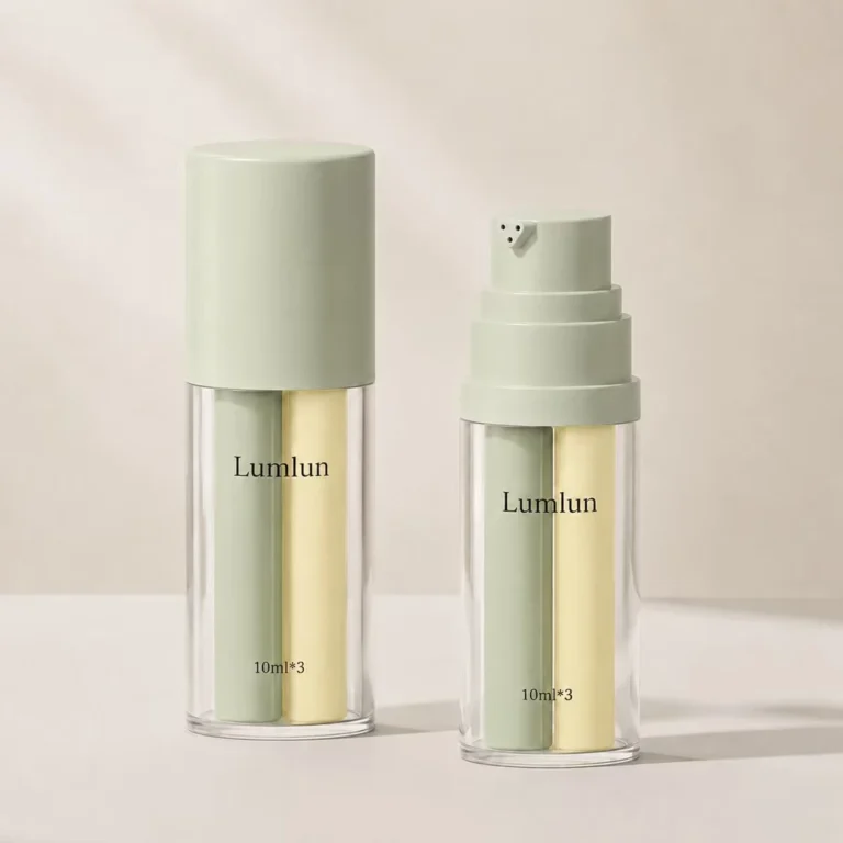 Dreikammer-Airless-Flasche 3 × 5 ml / 10 ml / 15 ml