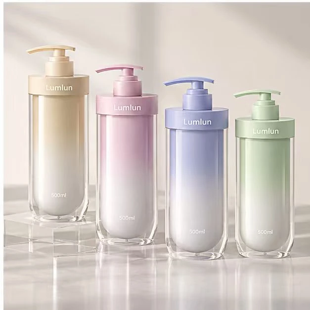 Double-Wall PET Shampoo & Body Wash Bottle